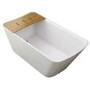 1500 x 780 Freestanding Bath with Bath Bridge - Manhattan Range