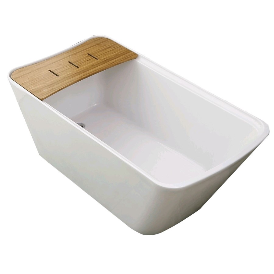1500 x 780 Freestanding Bath with Bath Bridge - Manhattan Range