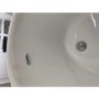 Metropolitan Black & Gold Double Ended Freestanding Bath - L1676 x W900mm