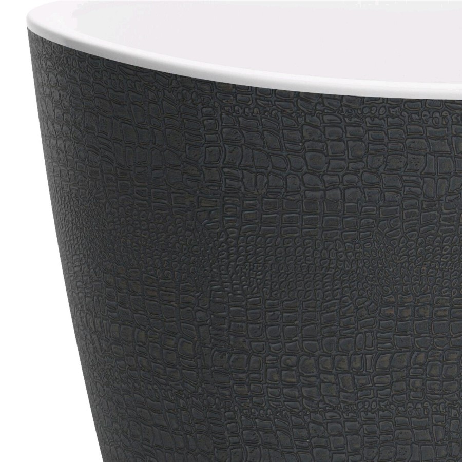 Libretto Crocodile Effect Freestanding Bath - L1750 x W800mm