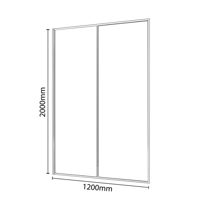 Pivot Shower Door 1200mm - 6mm Glass - Pavo Range