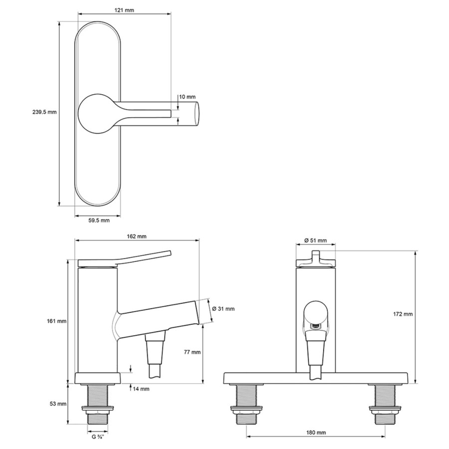 Mira Evolve Bath Shower Mixer