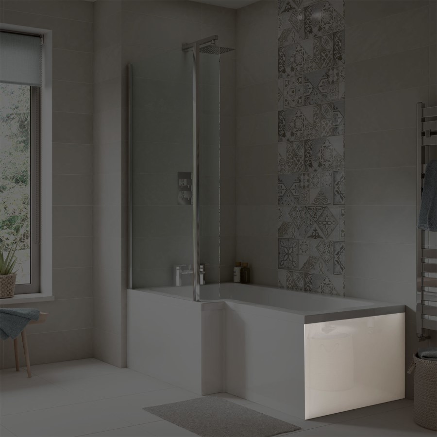 L Shaped Bath End Panel - W700mm x H510mm