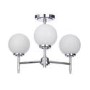 Porto 3 Light Semi-Flush Chrome and Opal