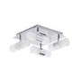 Oslo Crackle 8 light Plate LED Chrome Light