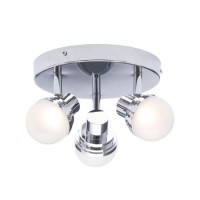 Milan Deco 3 light LED Plate Chrome
