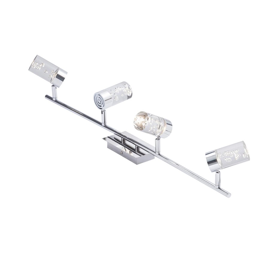 GRADE A1 - Box Opened Felix Bubble 4 light LED Bar Chrome