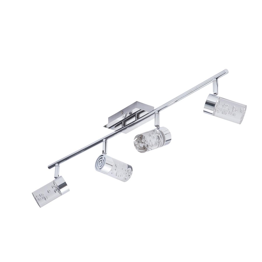 GRADE A1 - Box Opened Felix Bubble 4 light LED Bar Chrome