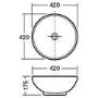 Premier Vessels Round Countertop Basin 420mm Diameter