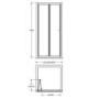 Bi-Fold Shower Door - 1000mm - 4mm Glass - Premier