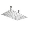 Hudson Reed Ceiling Mounted Double Fixed Head - 400 x 600mm