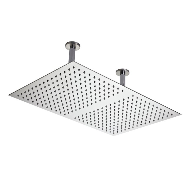 Hudson Reed Ceiling Mounted Double Fixed Head - 400 x 600mm