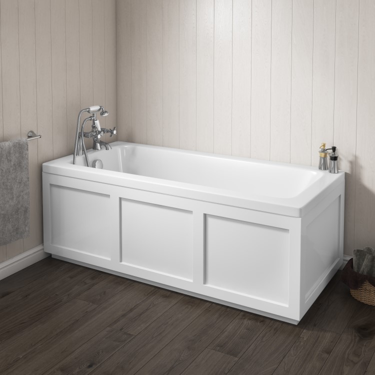 Rutland Square Single Ended Bath - 1600 x 700mm