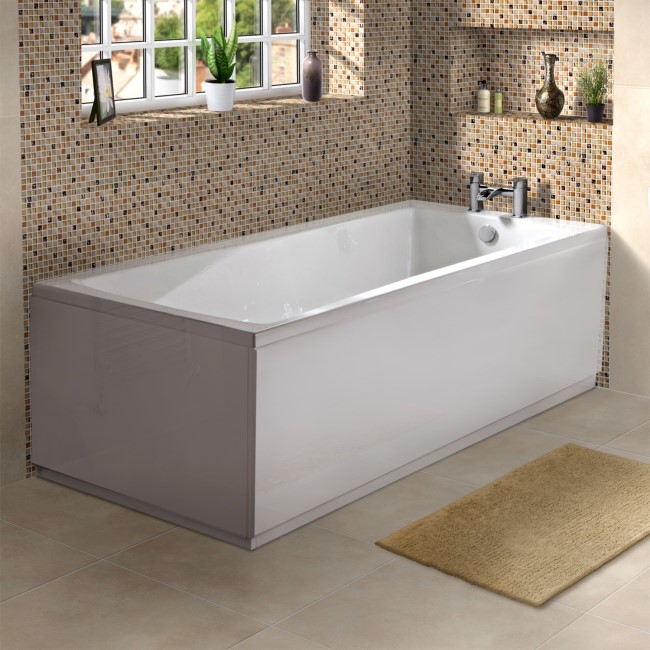 Rutland Square Single Ended Bath - 1700 x 750mm