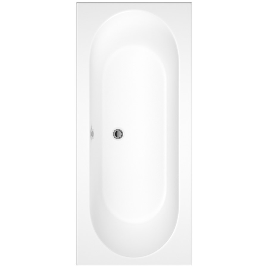 1700 x 700 Burford Double Ended Round Bath with Front Panel and Como Bath Filler
