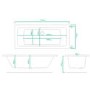 Chiltern Square Double Ended Bath - 1700 x 750mm