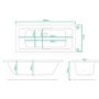 Chiltern Square Double Ended Bath - 1800 x 800mm