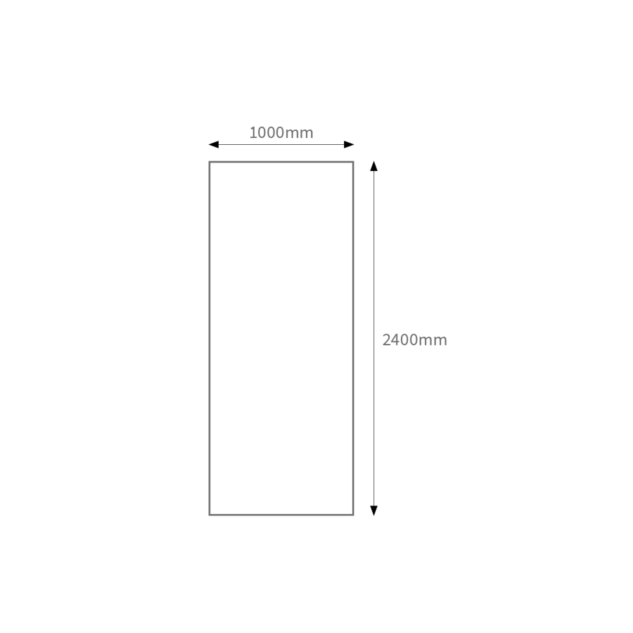 Mocha Onyx PVC Shower Wall Panel - 2400 x 1000mm