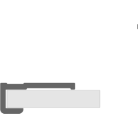 Edge Profile Trim PVC - Chrome Metallic
