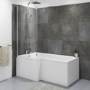 L Shape Shower Bath Left Hand 1500 x 850mm - Lomax