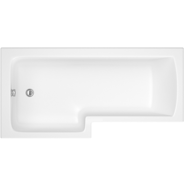 L Shape Shower Bath Left Hand 1500 x 850mm - Lomax