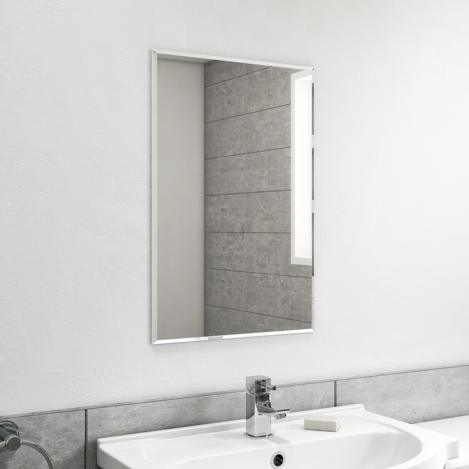 Rectangular Bathroom Mirror 400 X 600mm, Rectangular Bathroom Mirrors Uk