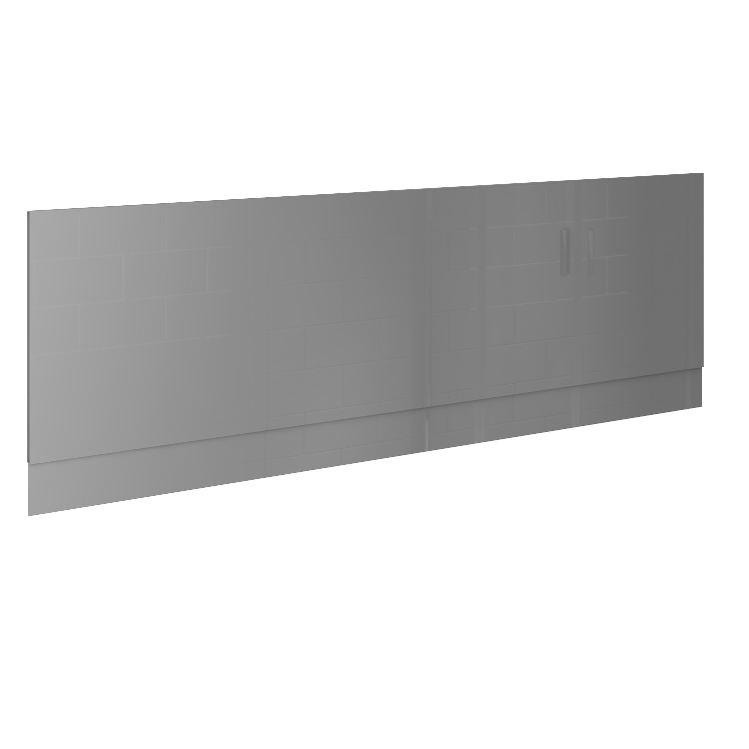 1700mm Grey Gloss Bath Front Panel Ashford 
