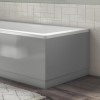 700mm Wooden Grey Gloss Bath End Panel - Ashford