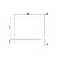 800mm Wooden White Gloss Bath End Panel - Ashford