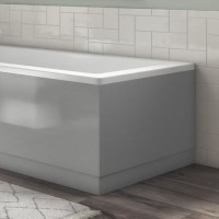 800mm Wooden Grey Gloss Bath End Panel - Ashford 800mm Wooden Grey Gloss Bath End Panel - Ashford