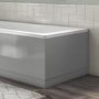 800mm Wooden Grey Gloss Bath End Panel - Ashford