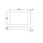 800mm Grey Wood Grain End Bath Panel - Ashford