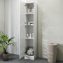 White Freestanding Tall Storage Unit 350mm - Classic