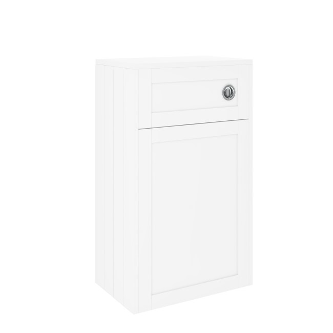 500mm White Back to Wall Toilet Unit Only - Baxenden