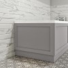 700mm Wooden Matt Grey Bath End Panel - Baxenden
