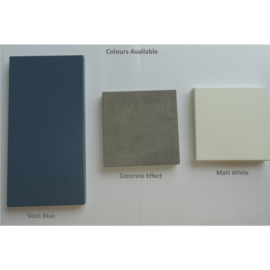 500mm Matt Blue WC Toilet Unit - Sion