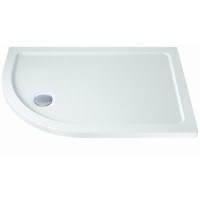Offset Quadrant Left Hand Low Profile Shower Tray 1000 x 800mm - Slim Line