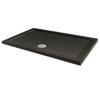 Slim Line Black Sparkle 1700 x 800 Rectangular Shower Tray