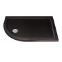 Slim Line Black Sparkle 1200 x 800 Left Hand Offset Quadrant Shower Tray