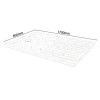 Slim Line White Sparkle 1700 x 800 Walk-In Shower Tray