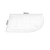 Slim Line White Sparkle 900 x 760 Right Hand Offset Quadrant Shower Tray