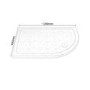 Slim Line White Sparkle 1200 x 900 Right Hand Offset Quadrant Shower Tray