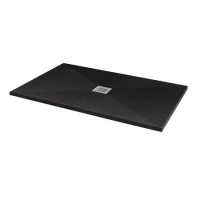 Silhouette Black Sparkle 1400 x 900 Rectangular Ultra Low Profile Tray