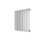 Single Panel Chrome Horizontal Living Room Radiator - 600mm x 604mm