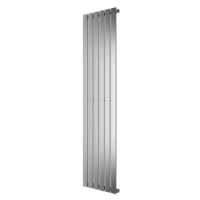 Single Panel Chrome Vertical Living Room Radiator - 1800mm x 452mm  Single Panel Chrome Vertical Living Room Radiator - 1800mm x 452mm