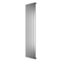 Single Panel Chrome Vertical Living Room Radiator - 1800mm x 452mm