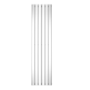 Single Panel Chrome Vertical Living Room Radiator - 1800mm x 452mm