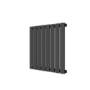 Single Panel Anthracite Horizontal Living Room Radiator - 600mm x 604mm 
