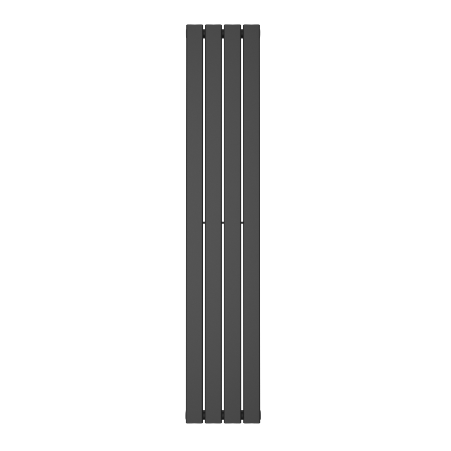 Anthracite Vertical Single Panel Radiator 1600 x 300mm - Mojave