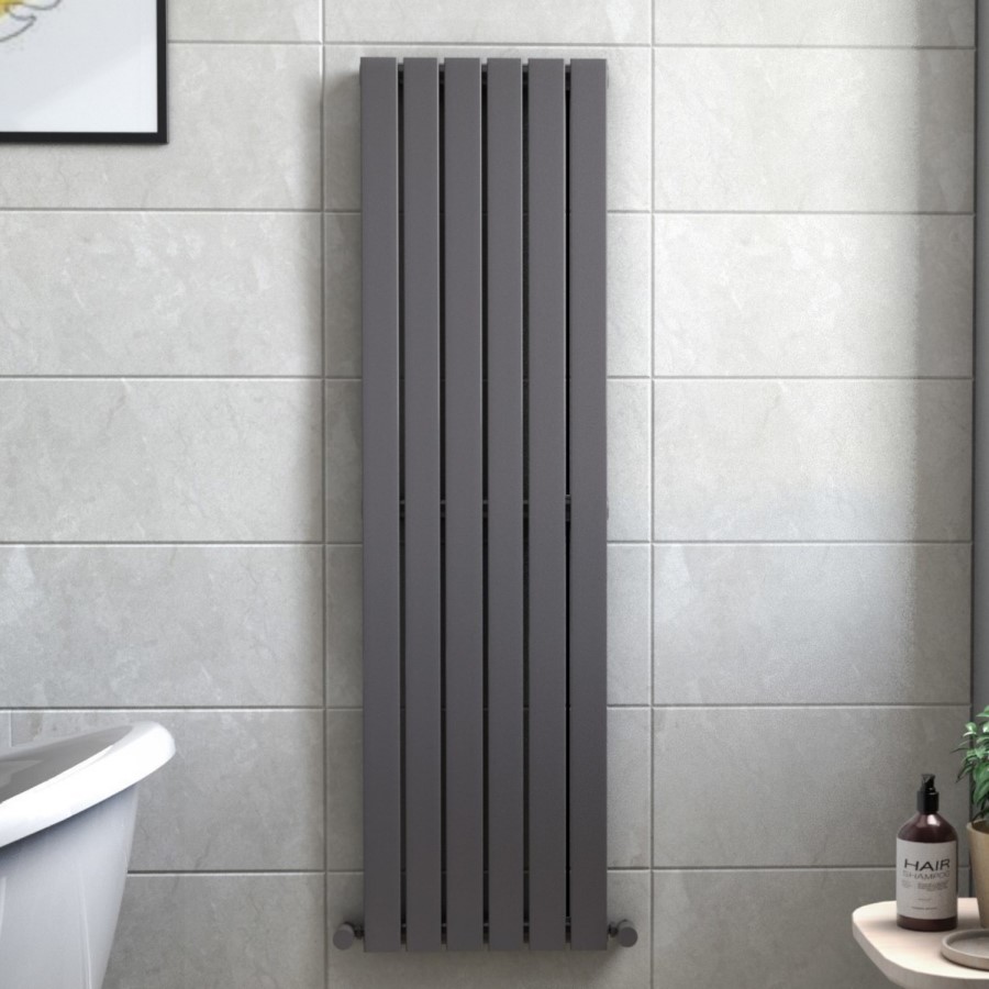 Anthracite Vertical Single Panel Radiator 1600 x 452mm - Mojave